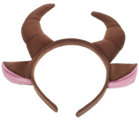BESTonZON Stierhörner Stirnband Halloween-Haarband Mit Ochsenhörner-Design Cosplay-Foto-Requisiten Leicht Kostümparty-Dekoration Und Themenveranstaltungen