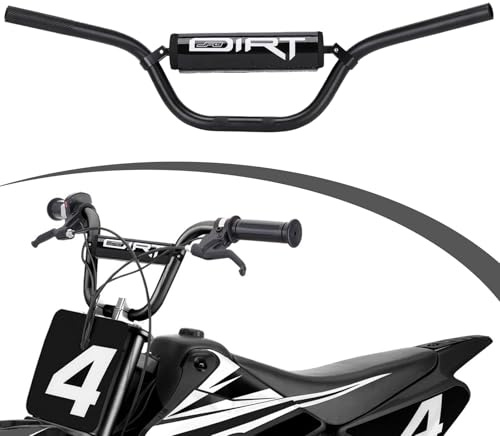 7/8 22 mm Motocross Lenker Set, mit Lenkerpolster und Lenker-Schwarz
