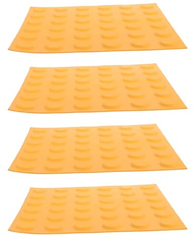 Ipetboom Baldosas Táctiles para Caminos 25X25 CM Color Amarillo Puntos Redondos Antideslizantes y Resistentes para Uso Interior y Exterior Paneles Guía para Personas con Discapacidad