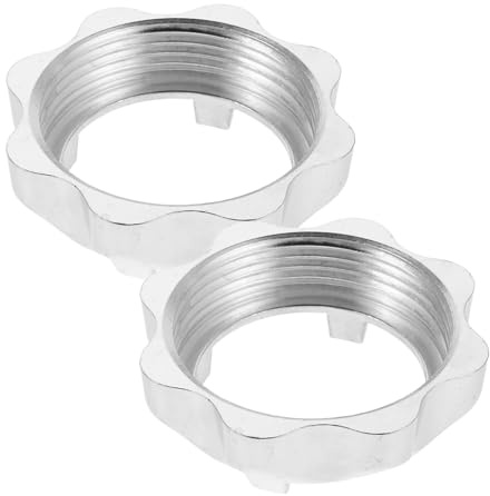 Veemoon Écrous de Fixation pour Hachoir à Viande Électrique Lot de 2 Pièces Diamètre 8 CM Pièces Détachées Robustes Compatibles Multimarques Accessoire de Rechange Silencieux pour