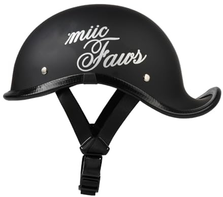 Casco Mezzo Scodella Moto Retrò Caschi Jet E Demi-Jet Stile Vintage Caschi Cromwell ECEDOT Certification Aperto Casco Retrò Moto Per Cruiser Scooter Per Adulti Uomini Donne E,M:57-58CM