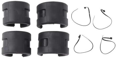 MOPFOL Chainstay Protector – Rubber Frame Guard Pads for Road & Mountain Bikes, Anti-Scratch Protection Rings for Fork and Chainstay (Black, 28.5x32mm)‌