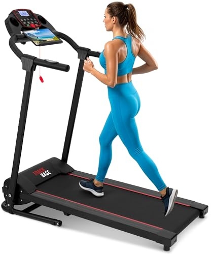 SereneLife Tapis Roulant Salvaspazio per Casa, Walking Pad Compatto con Display Digitale, Tapis Roulant per Camminata e Corsa, Design Portatile per Allenamento in Casa e Palestra