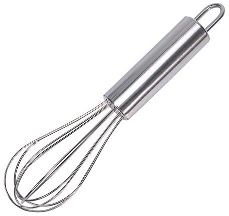 Huakai stainless steel small whisk for cheese, coffee, eggs, very handy (6 inches)
