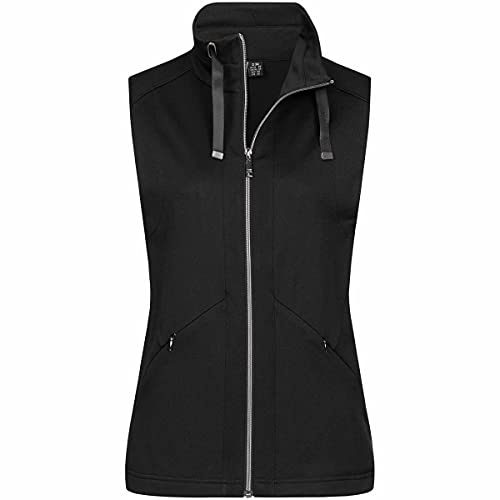 Linea Primero LPO Jennifer II Damen Sport Freizeit Weste Übergröße, Schwarz, 50