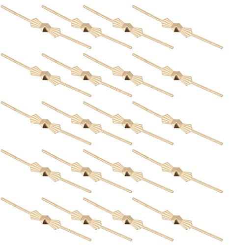 OSALADI Conectores De Cristal Para Lámparas De Araña Clips De Fijación Metálicos Para Iluminación Interior Uso En Hogar Oficina 1.57X0.19X0.19In Pack 200 Unidades