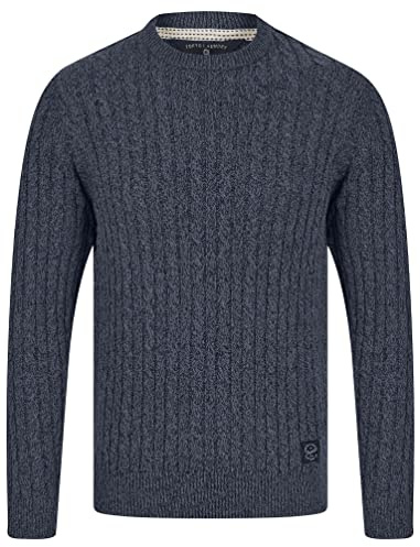 Tokyo Laundry Men's 'Alonso' Chunky Cable Knit Crew Neck Jumper…