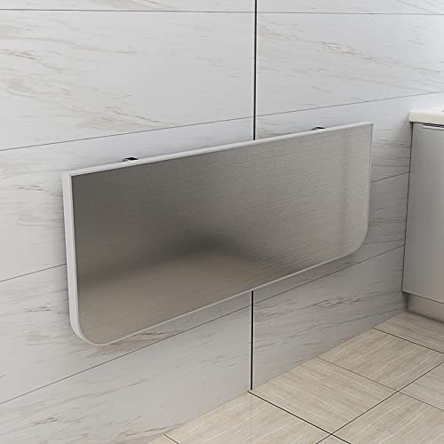 KAZUP An der Wand montierter Klapptisch, klappbarer, an der Wand montierter Klapptisch, mit Lackschutz. Klappbare Werkbank, an der Wand montierter Klapptisch, Edelstahl (Größe: 60 x 40 cm/23,6 x 1