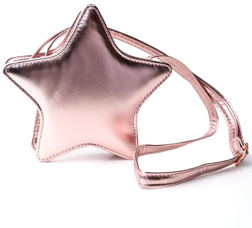 Papierdrachen Borsa a mano per bambini – accessorio vegano per bambini – colorata – borsa a tracolla in ecopelle – ottima idea regalo per ragazze, 17,5 x 6 cm