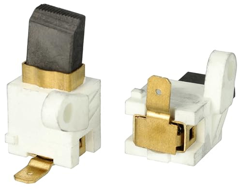 vhbw 2x Kohlebürste 17,5 x 12,9 x 6,9 mm kompatibel mit Stihl E220C, MSE 220, MSE 220C, E20C, E 20, E 220 Motorsäge + Feder