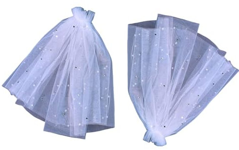 zuousxbs Brautärmel, Armschmuck aus Tüll, mit Strasssteinen für Theaterstücke, Kostüm, eleganter Flügel