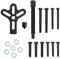 QWORK® 13 Pezzi Kit estrattore per Volante, Harmonic Balancer, estrattore per volano