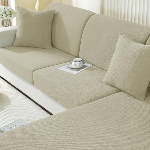 Ystyle Sofa Sitzkissenbezug Stretch, Elastischer Sofa Sitzbezug rutschfest, Universal Kissenbezüge Waschbare, Sofakissen Bezug Wohnzimmer Sofa Überzug Sofaschoner (1 Sitzer, Khaki)