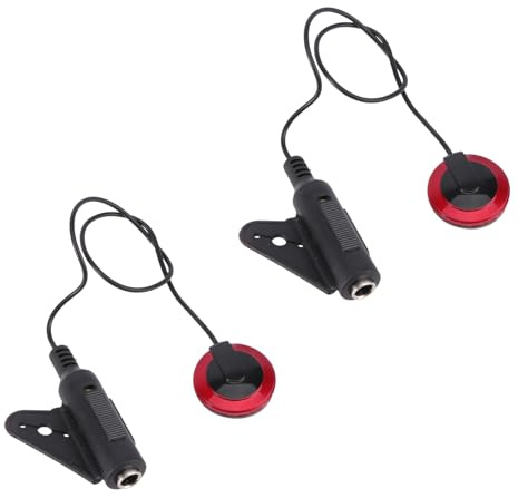 JOINPAYA 2 Satz Gitarren Humbucker Piezo Tonabnehmer mit Befestigungsklammer aus Eisen Klarer und Genauer Klang Geeignet für Gitarre und Violine