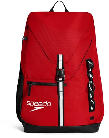 Speedo Team 35L Rucksäcke für Unisex Erwachsene, Rot, One Size