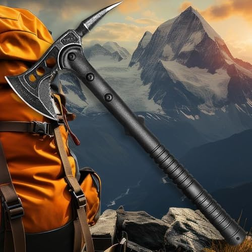 Tactical Tomahawk-Design AXT schwarz MIT KOPFTASCHE Rettungsaxt Camping Axt Beil Maq2083B (Maq2083D)