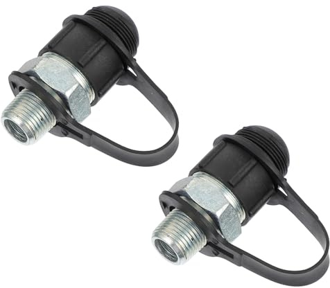 NUOBESTY Raccordo Idraulico 3/8 Giunto Rapido Maschio 2 Pezzi Connettore Olio ad Alta Pressione Resistente alla Corrosione per Impianti Idraulici e Oleodinamici