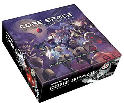 Battle Systems BSGCSC001 Core Space Starter Set – 20 x 28 mm Miniaturen – Brettspiel – Neopren-Spielmatte – modulares 3D Gelände