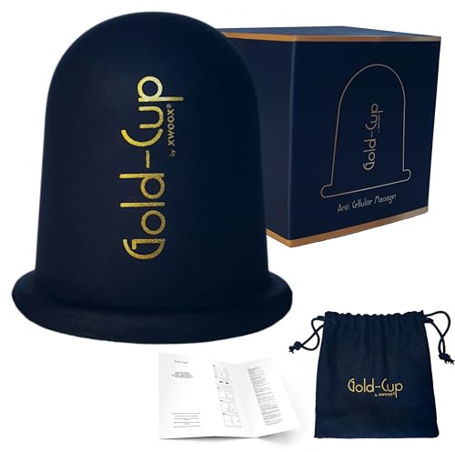 Coppetta Anticellulite Gold-Cup Originale | Trattamento Cellulite, Rassodante Pancia Gambe Glutei Fianchi, Massaggiatore Professionale, Vacuum Anti Cellulite