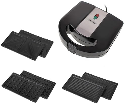 Grill multifonction 3 en 1 MS 3045 - Gaufrier, croque monsieur et grill - 1000W