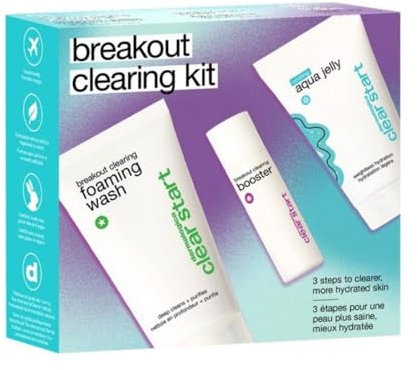 Dermalogica Clear Start Breakout Clearing Kit - Pflegeset für junge, unreine Haut. Reduziert Unreinheiten, klärt Poren, hydratisiert