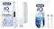 Oral-B iO8 Electric Toothbrush with Revolutionary Magnetic Technology, 6 Modes with Teeth Whitening, White & iO Ultimate Clean Electric Toothbrush Head, Pack of 2, White