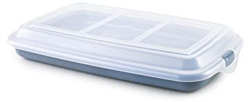 IBILI 686720 Taper para Embutidos y Fiambres, 24,8 X 14,4 cm, Plástico Libre de BPA, Reutilizable, Azul