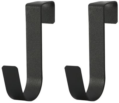 KAXIMON Gancho para puerta, paquete de 2 ganchos de puerta sin clavos para baño, cocina, oficina, ganchos ideales para dormitorio, baño, armario