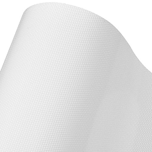 Blueshyhall Film Adhésifs pour Vitres de Voiture Perforé Blanc, Film Micro Perforé Blanc Voiture, Film Fenetre Anti Regard Occultant Voiture, Film Solaire pour Voiture Perforé (50 x 200 cm)