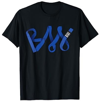 Brasilianischer Jiu-Jitsu BJJ Text von Blue Belt T-Shirt