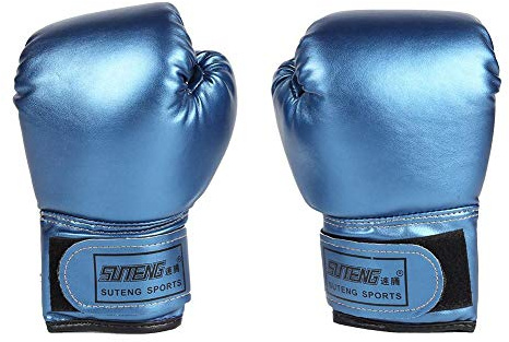 AZURAOKEY Gants de boxe pour enfants, gants de boxe en cuir PU, gants de boxe Muay Thai, gants de compétition professionnels respirants pour enfants pour sac de frappe, kickboxing, Muay Thai, MMA