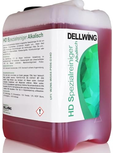 DELLWING HD nettoyant spécial alcalin 5L - Nettoyant concentré à ultrasons haut de gamme pour nettoyer les pièces automobiles