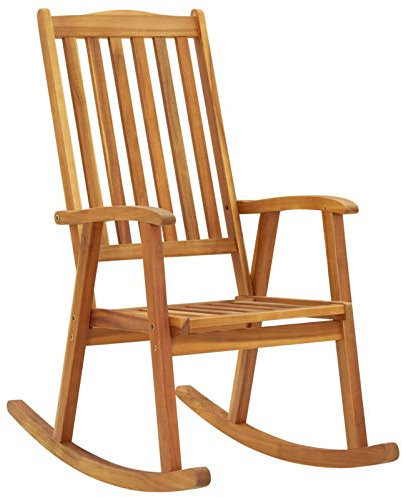 Chaduof Schaukelstuhl, Sessel Wohnzimmer, Schaukelsessel, Stillsessel, Schwingsessel, Tv Sessel, Ohrensessel, Relaxsessel, Rocking Chair, Massivholz Akazie