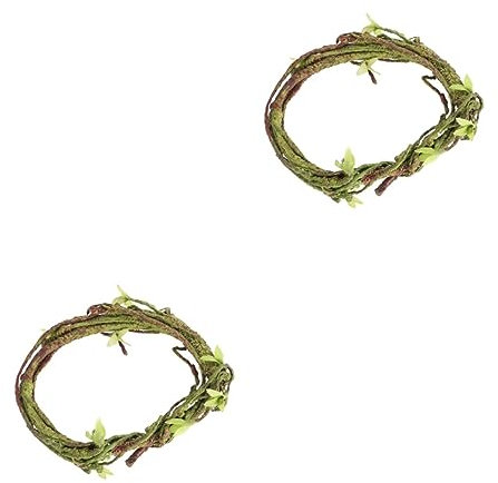 Happyyami 2stücke Künstliche Rattan-reptilienbox Mit Flexiblen Kletterranken Dekoration Für Terrarien Und Exotische Lebensräume Hitzebeständig Und Einfach Zu Gestalten