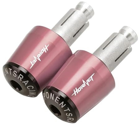 BCOTNHZT Motorrad Lenkerenden Für Honda Hornet 600 250 900 919 CB599 CB600F Lenker Stecker Slider Lenker Griffe Kappe Griff Bar Kappe End Stecker(Pink)