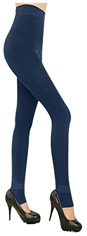 Ohne Fuss Thermo Strumpfhose Damen Gefälschte Durchscheinend Feinstrumpfhose Damen Hohe Taille Abnehmen Thermoleggings Damen Winter Outdoor Casual Winterstrumpfhose Damen Gefüttert Stützstrumpfhose