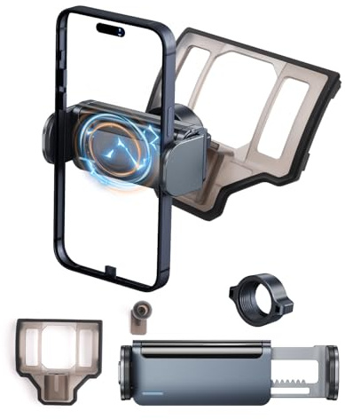 YEE PIN Support pour téléphone portable compatible avec Toyota RAV4 2019-2024, rotation à 360°, verrouillage automatique, compatible avec smartphones de 4 à 7 pouces