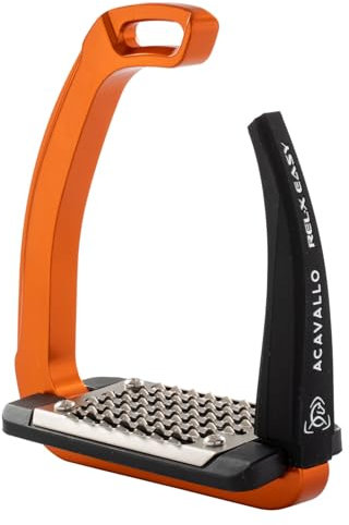 Acavallo Rel-X Steigbügel Easy One Size, Orange, 2er Set