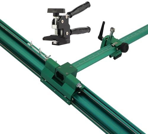 Green Manual T-Shape Tile & Glass Cutter – Portable 110 (2.8 m) Guide, Max Cutting Width 35.4 (90 cm), Ideal for DIY & Home Renovation