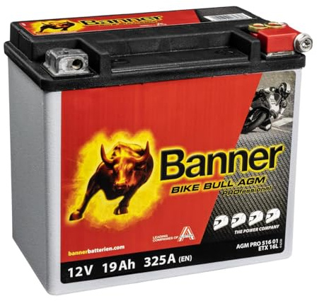 Banner AGM Pro 516 01 Akku Moto Bike Bull