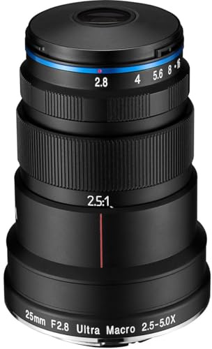 Laowa 25mm f/2.8 2.5-5X Ultra Macro SLR - Objectif (SLR, 8/6, Objectifs Camara Pentax) | Provenance France. Emballage securisé. Livré avec Facture dont TVA.