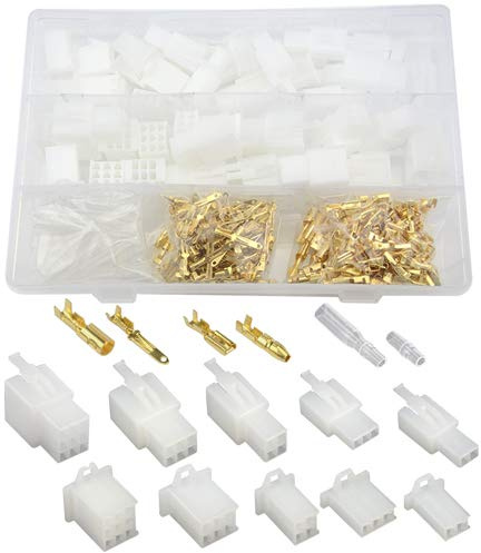 WMYCONGCONG 400 Stück 2,8 mm 2 3 4 6 9 Pin Automotive Elektrische Drähte Steckverbinder Pin Header Quetschdraht Terminals und 25 Kits 4 mm Auto Motorrad Bullet Terminal Draht Connector