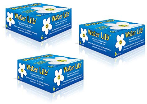 Fleur Water Lily : nettoyant absorbant - Boîte de 6 - Lot de 3