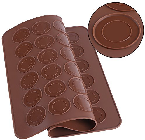 Fdit Tapis de cuisson en silicone réutilisables Tapis de cuisson antiadhésif en silicone pour macaron Tapis de cuisson de qualité professionnelle sans BPA pour moules à pâtisserie Roulement de macaron