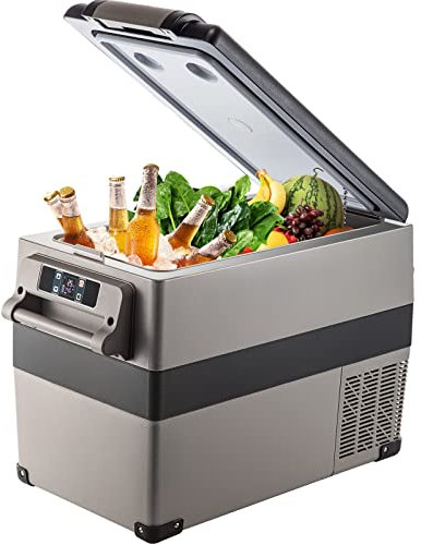 VEVOR Frigorifero Portatile, 45 L Compressore Portatile, 60W Frigorifero per Auto, 27 x 14 x 18 Pollici, Congelatore Domestico da Viaggio Piccolo Congelatore per Auto
