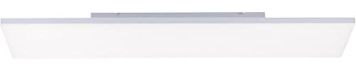 LeuchtenDirekt Deckenleuchte,1000x250x66, 33W-2500lm; 2700-5000K LED Canvas 100 x 25 cm Silber