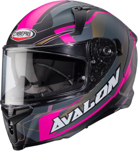 CABERG HELMET AVALON X OPTIC MATT BLACK/GREY/FUCHSIA S