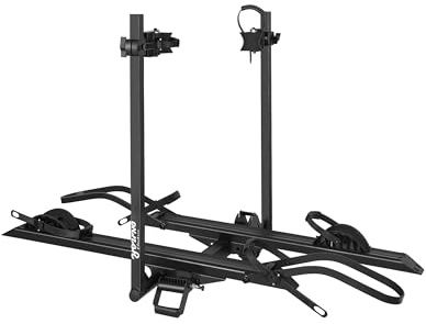 Young Electric Bike Rack for Car - Hitch Mount Ebike Rack 200 lbs Capacity E-Bike Carrier for Cars Trucks SUVs Minivans RV with 2’’ Receiver, Foldable Bike Racks for Up to 5’’ Fat Tire Bicycle