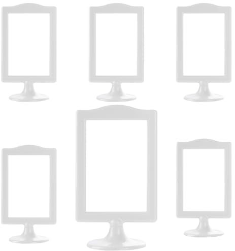 AKOLAFE 6 cornici double face, 10 x 15 cm, per foto, scuola, matrimoni, feste