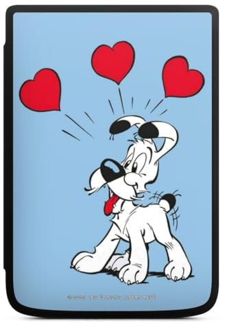 DeinDesign Coque pour liseuse Compatible avec Vivlio Touch HD Plus Etui pour liseuse Protection pour liseuse Astérix Idéfix Amour